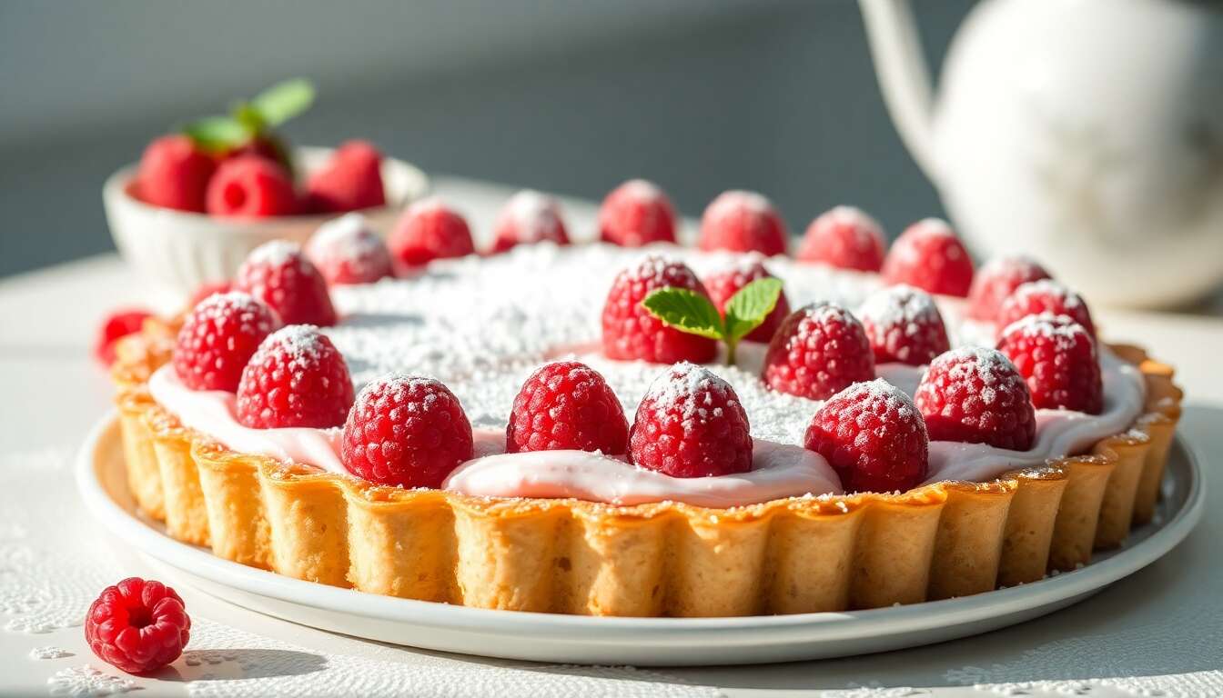 Recette de la tarte framboises façon Couvand-Lignac