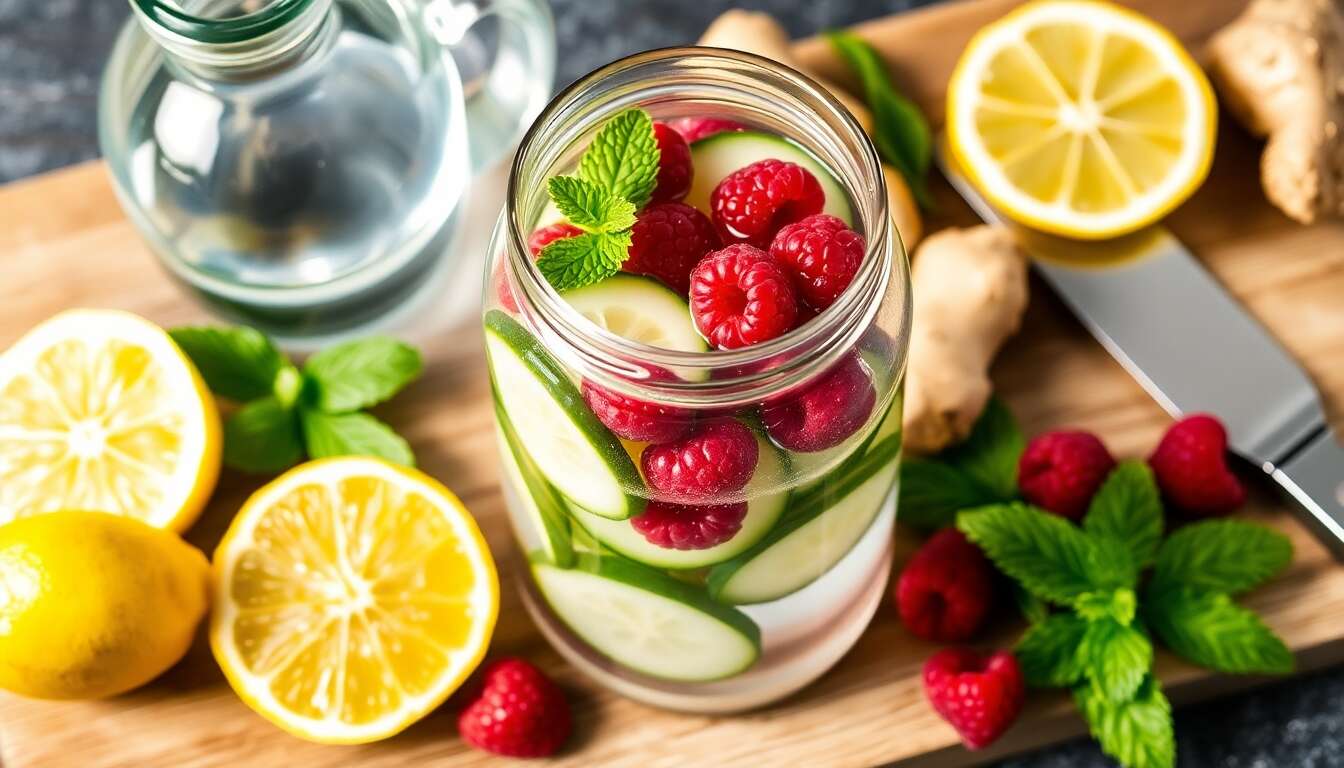 Détox Water : l'eau vitaminée maison