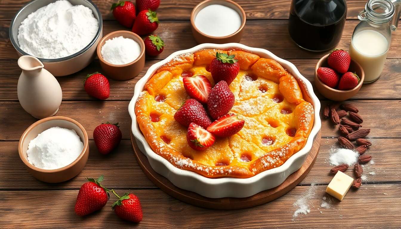 Recette du clafoutis aux fraises : un dessert facile et délicieux