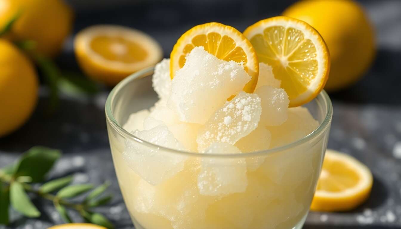 Granité citron : le dessert indispensable à 3 ingrédients !
