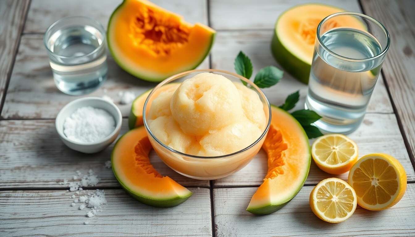 Sorbet melon maison sans sorbetière : recette facile