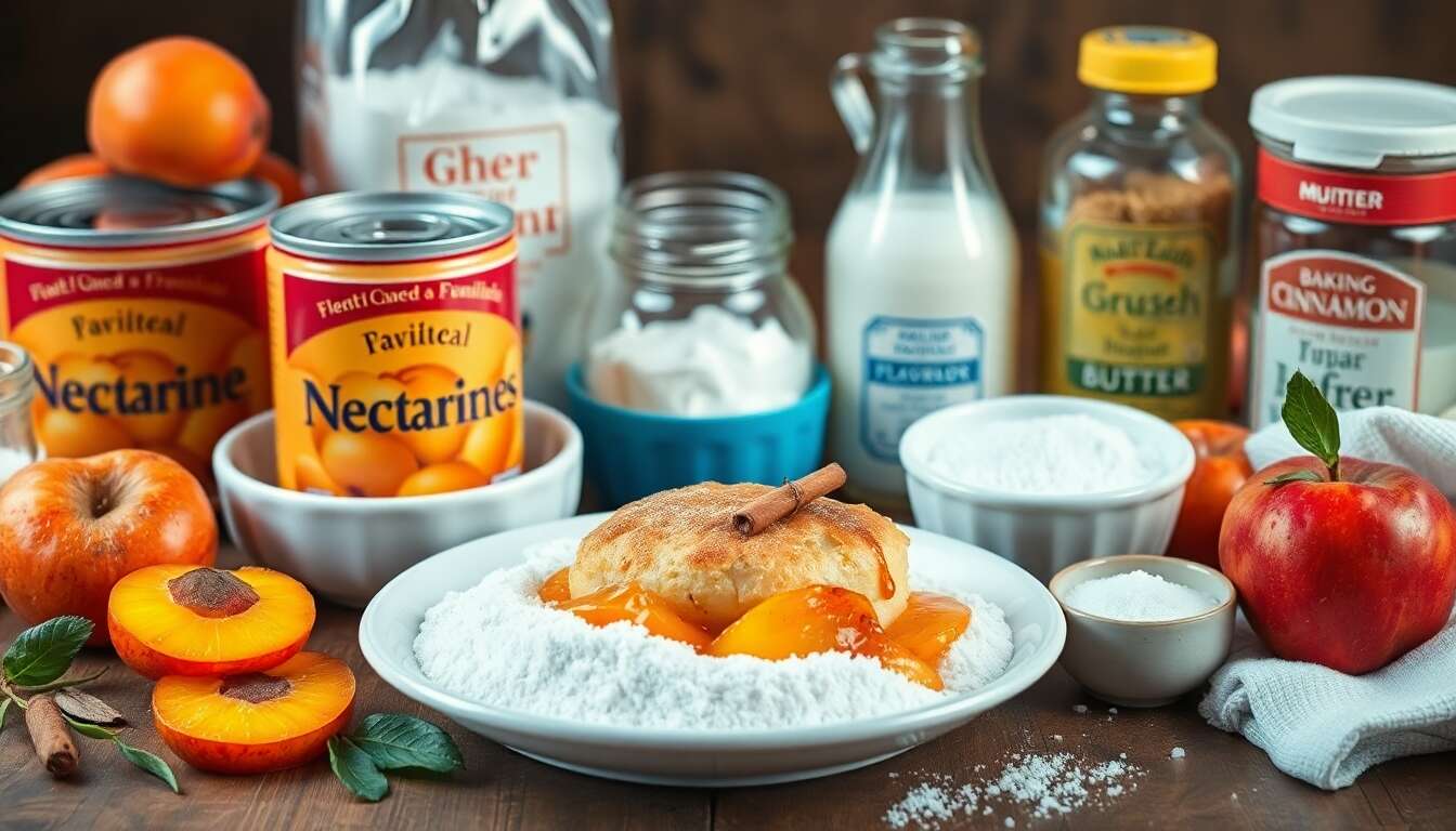 Recette délicieuse du cobbler aux nectarines