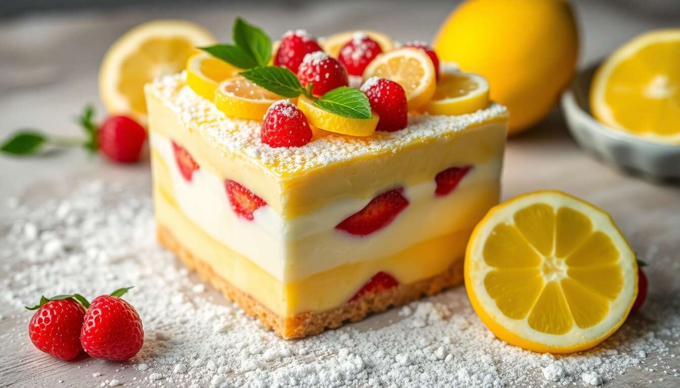 Fraisier au citron : recette simple et rapide