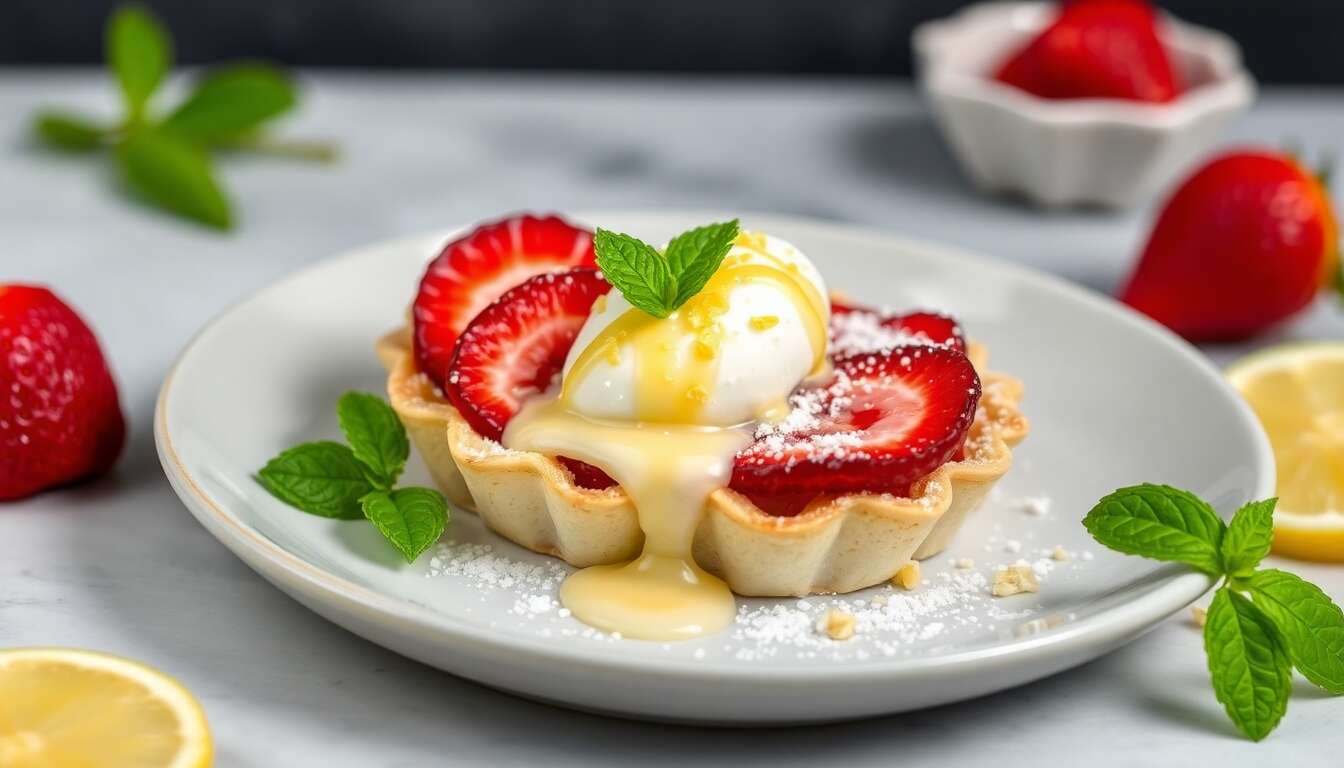 Tartelettes Fraises Citron Basilic Ultra Simples : recette Facile