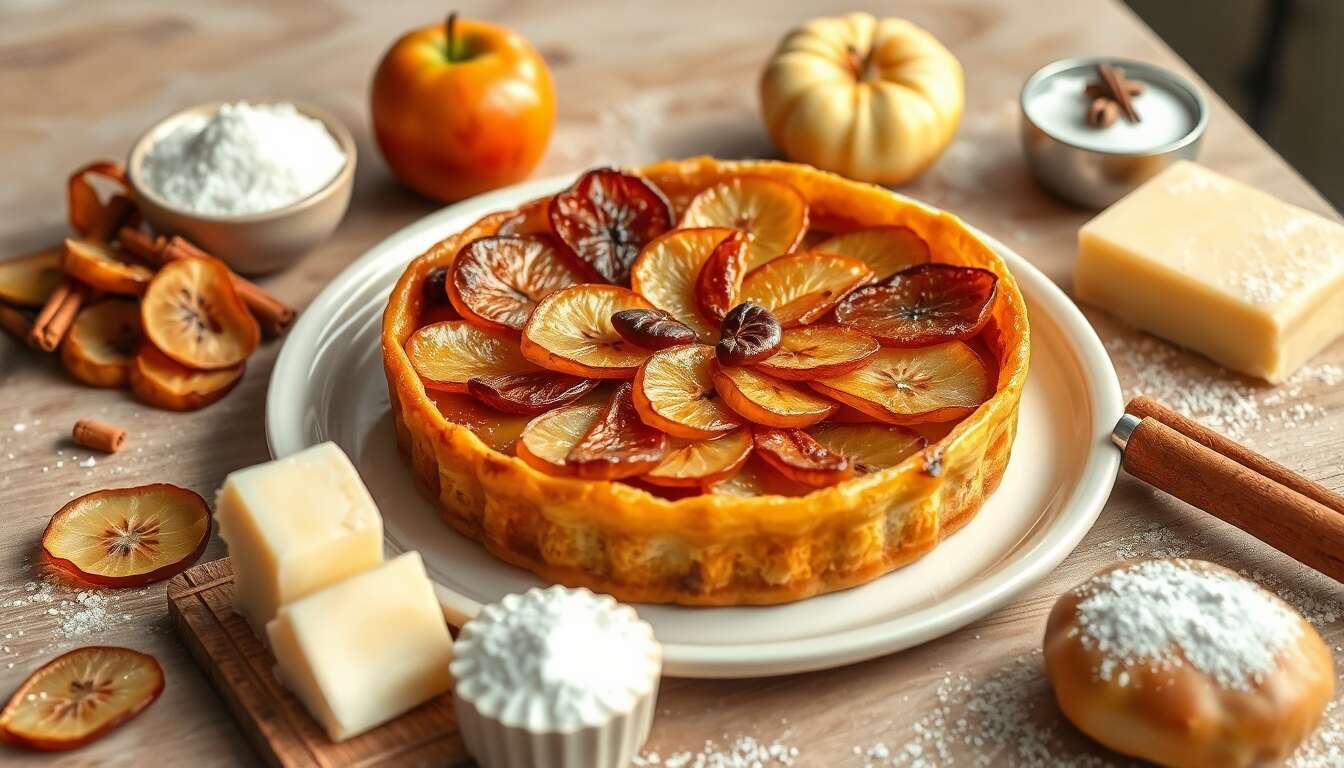 Tarte Tatin Pommes Mirabelles Façon Michalak : recette Gourmande