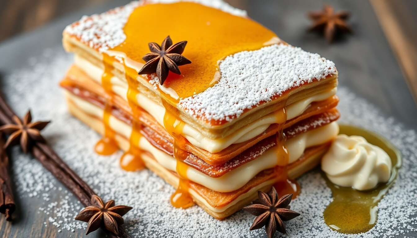 Mille-feuille au sirop d'érable de Christophe Michalak