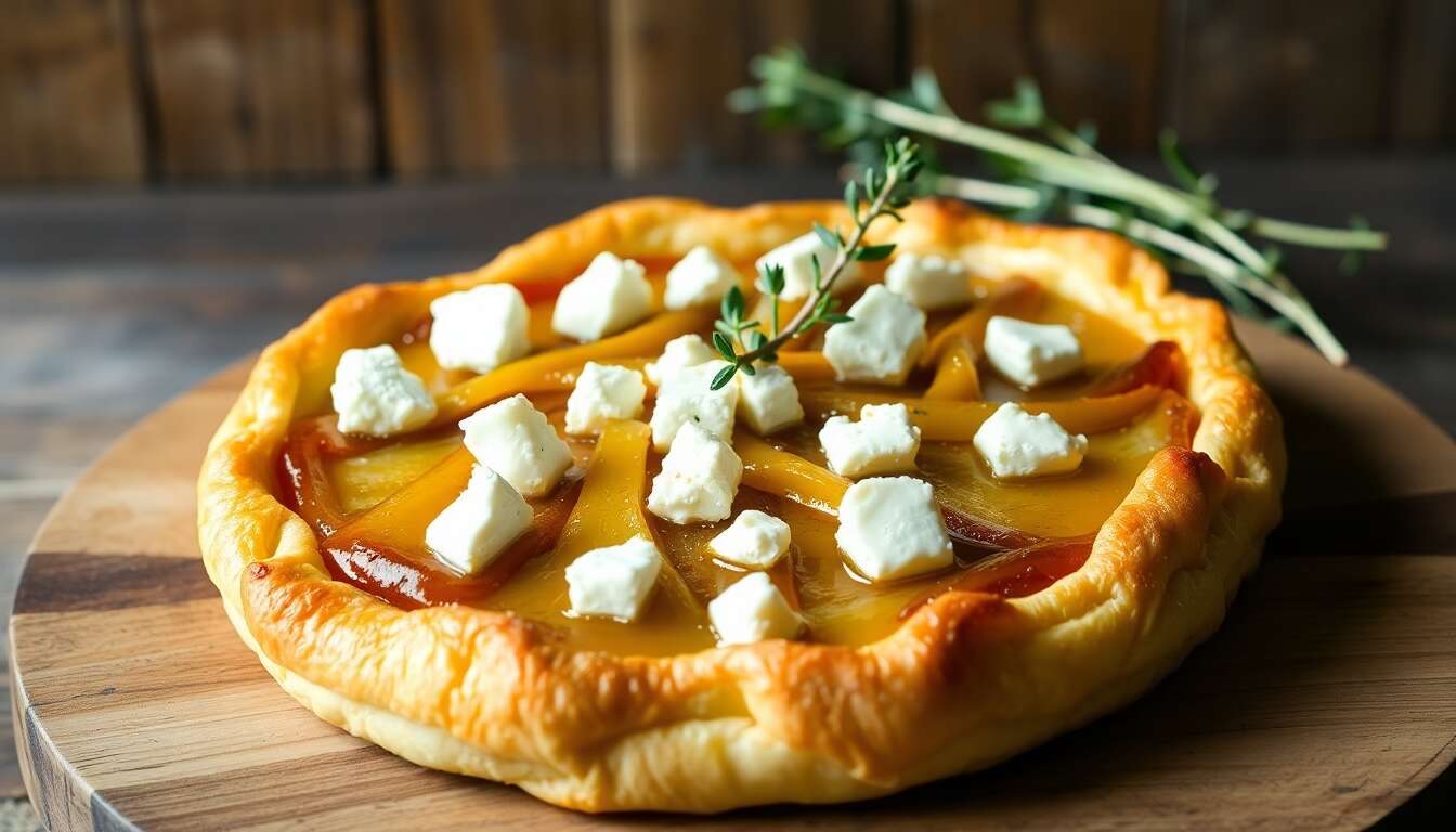 Tarte Tatin aux poireaux et feta : recette savoureuse