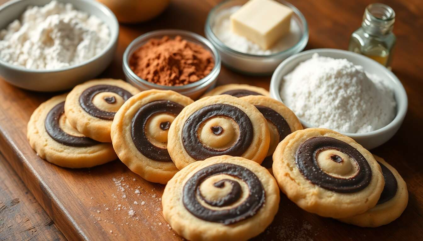 Recette de biscuits sablés tourbillon : délice gourmand maison