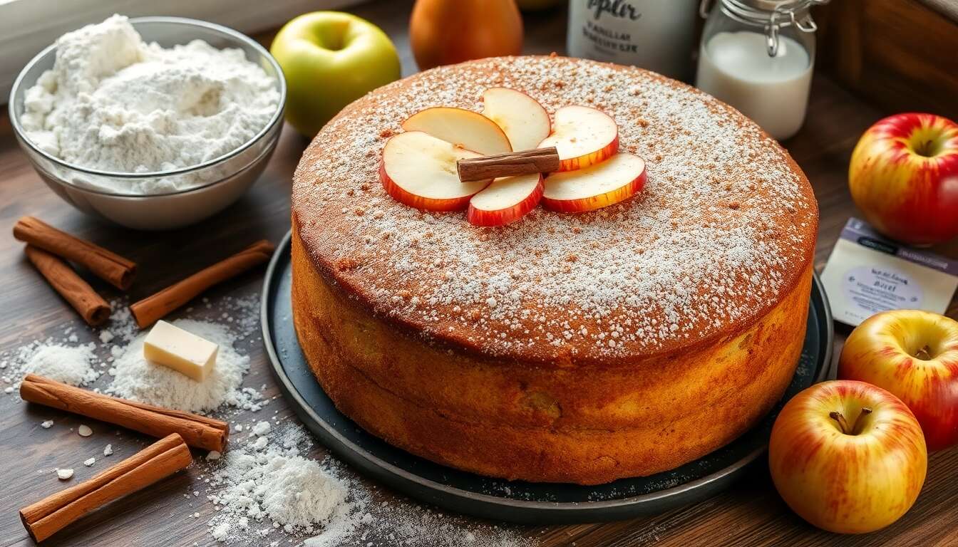 Gâteau aux pommes et cannelle de Sophie Dudemaine : recette gourmande