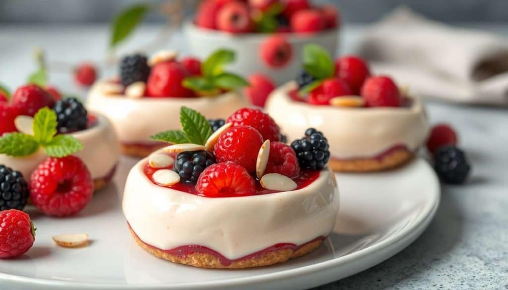 Entremets aux fruits rouges et lait d'amande : recette fraîche et délicieuse