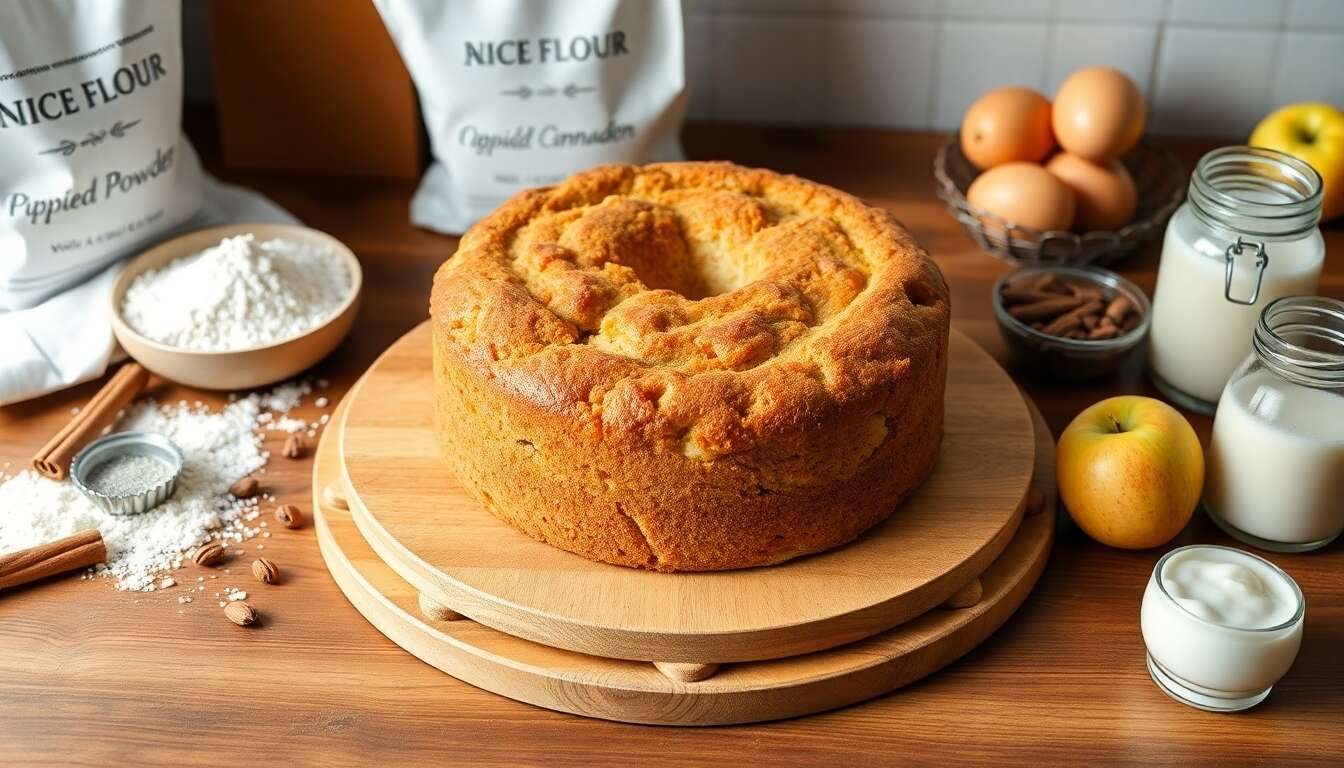 Gâteau aux pommes ultra simple et délicieux sans gluten