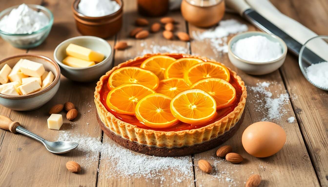 Tarte à l'orange caramélisée de Christophe Felder : la recette sublime