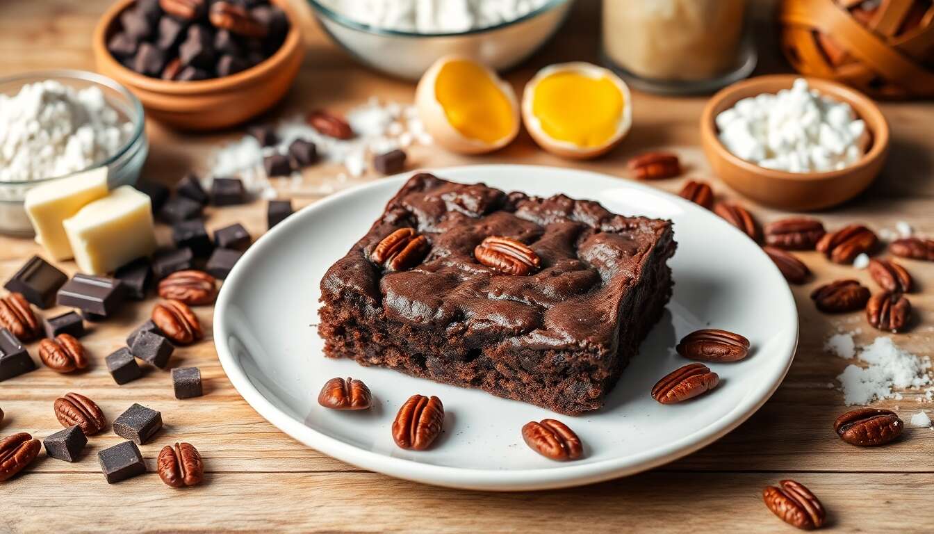 Brownie au Chocolat et Pécan : recette Gourmande