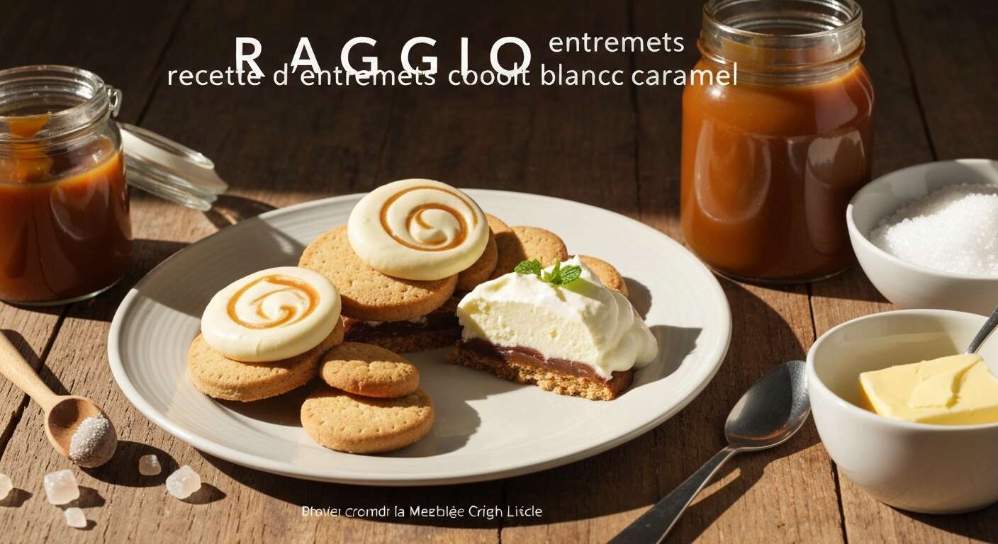 Raggio : recette d'entremets chocolat blanc caramel