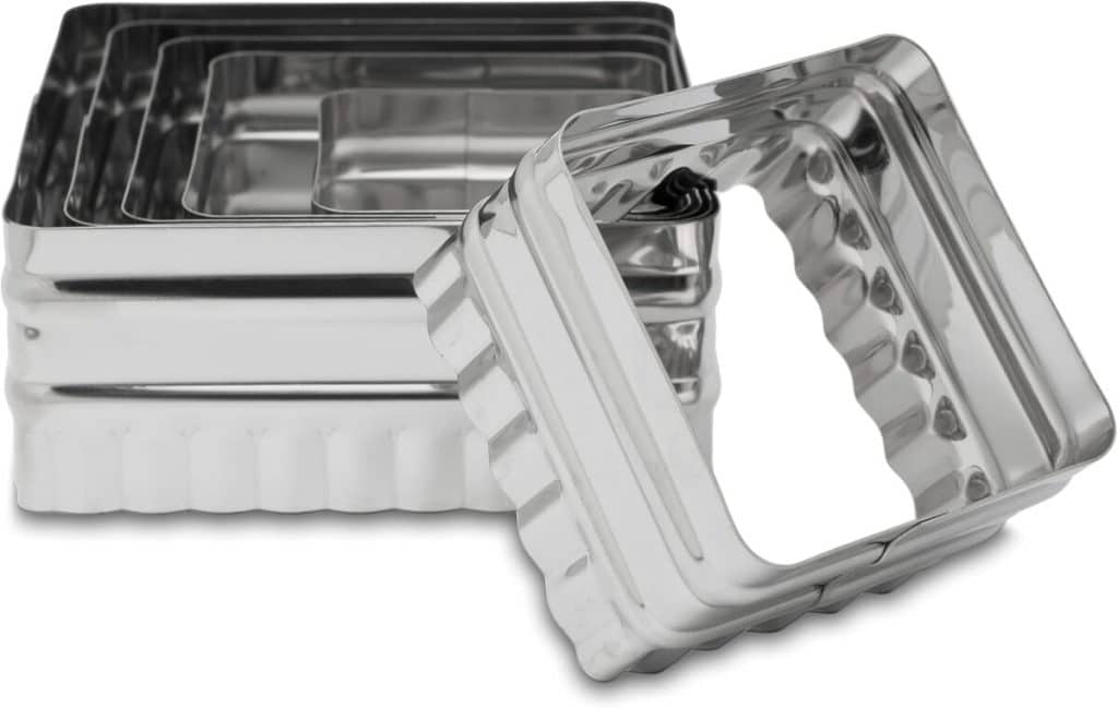 Test du set de découpe carrée double face Ateco 6 pièces