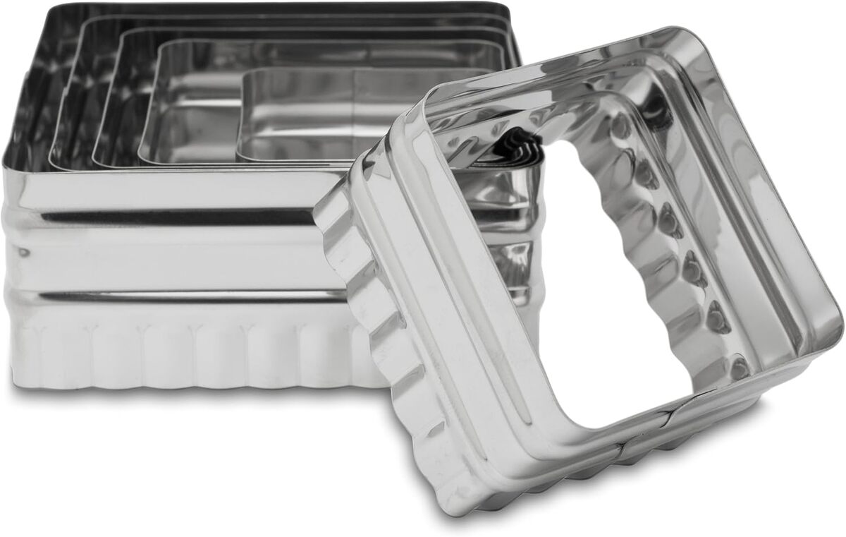 Test du set de découpe carrée double face Ateco 6 pièces