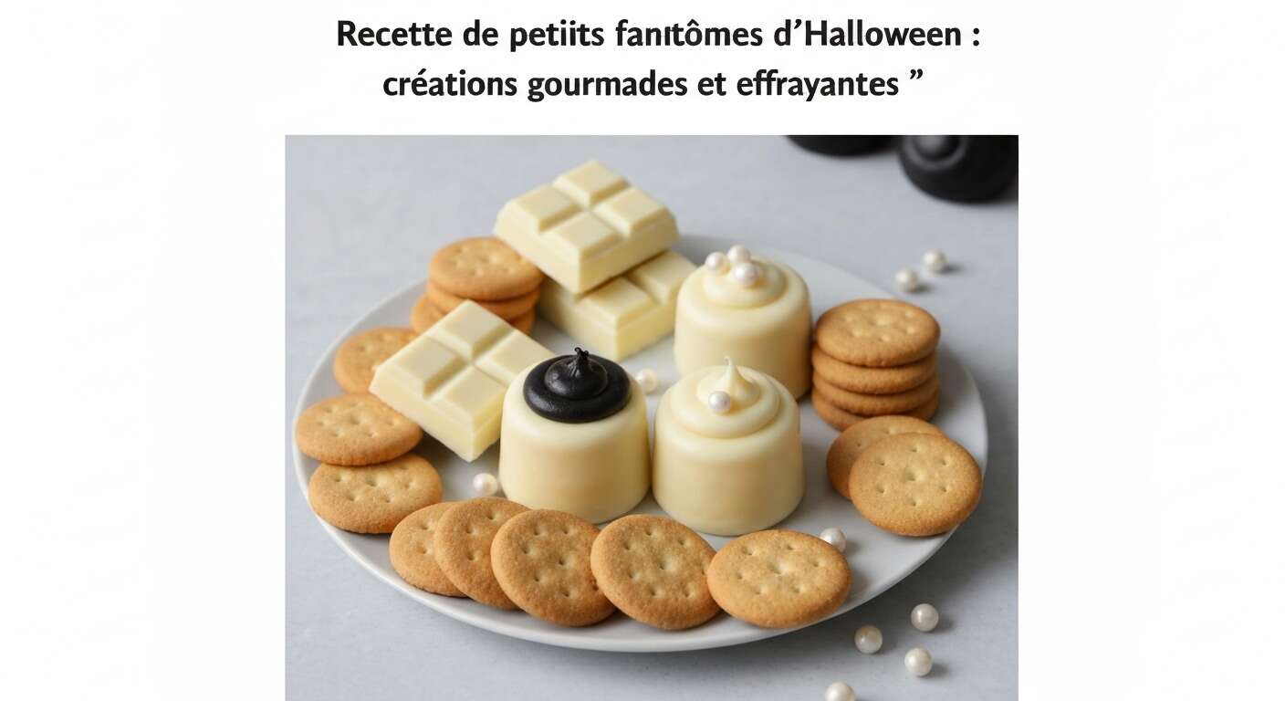 Recette de petits fantômes d'Halloween : créations gourmandes et effrayantes