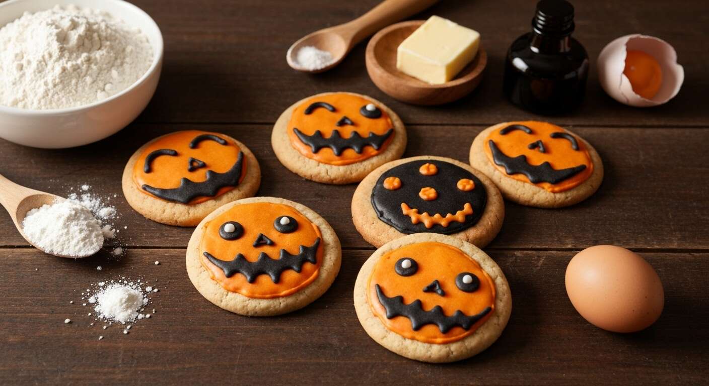 Biscuits d'Halloween : effrayants et Adorables Recettes Faciles