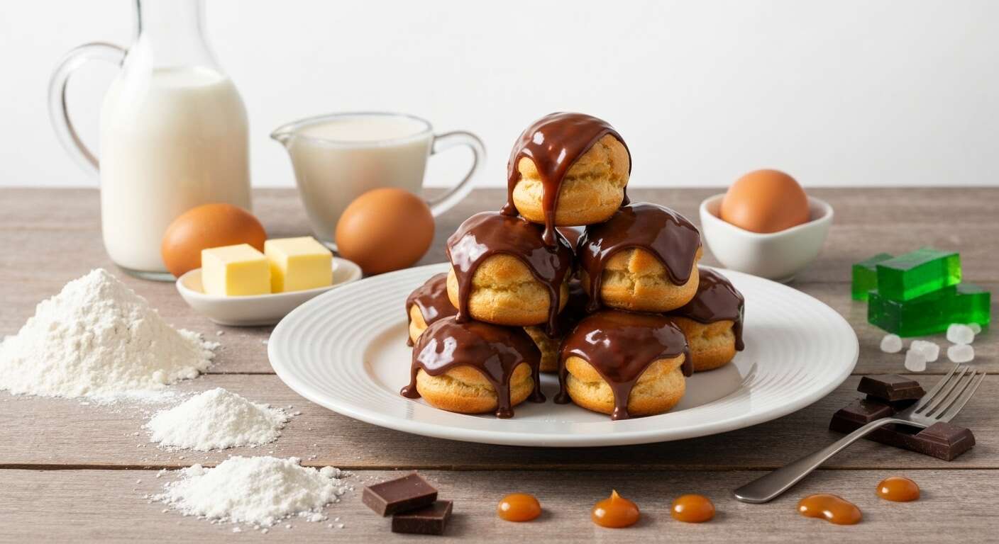 Religieuses au chocolat et caramel : la recette gourmande