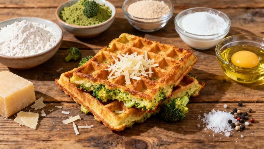 Gaufres de brocoli moelleuses et faciles à faire