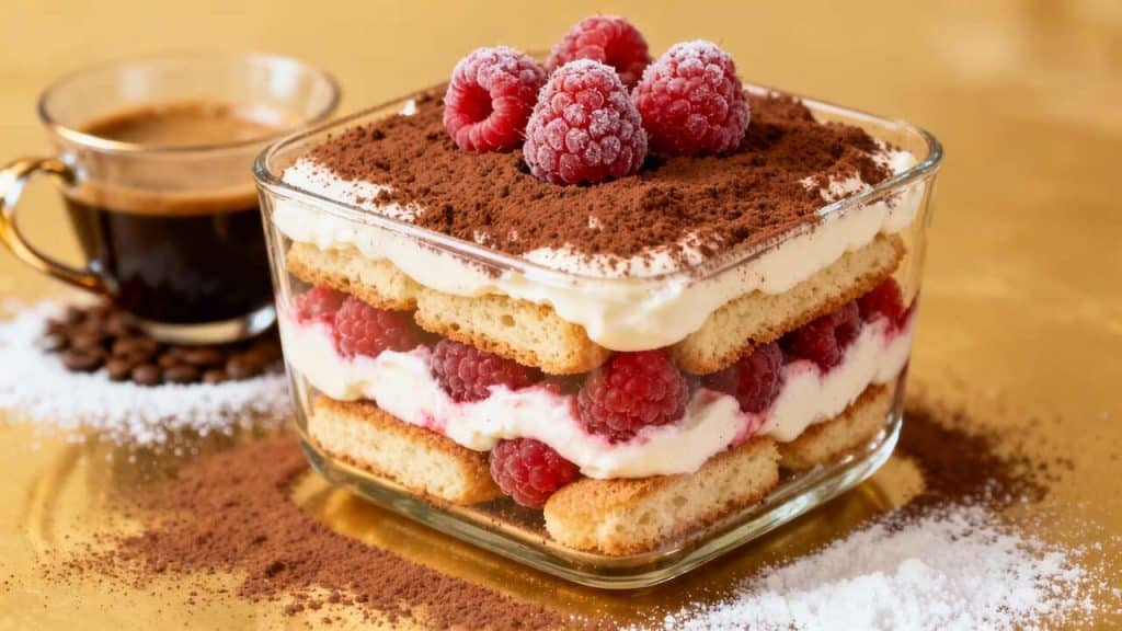 Recette tiramisu framboise : un dessert gourmand
