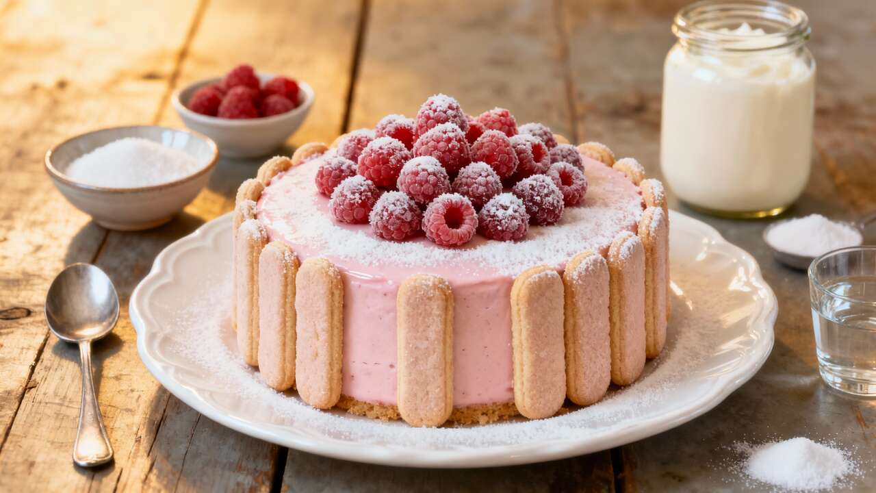 Charlotte à la framboise : recette savoureuse et facile