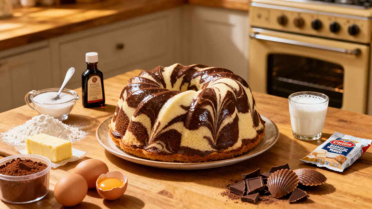 Gâteau marbré aux coquilles : une recette gourmande et originale