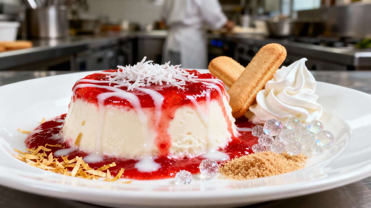 Bavarois coco avec insert façon fraisier : une recette gourmande