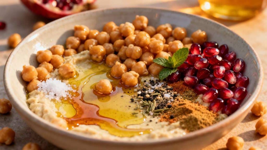 Salade pois chiches et grenade : une recette facile et savoureuse