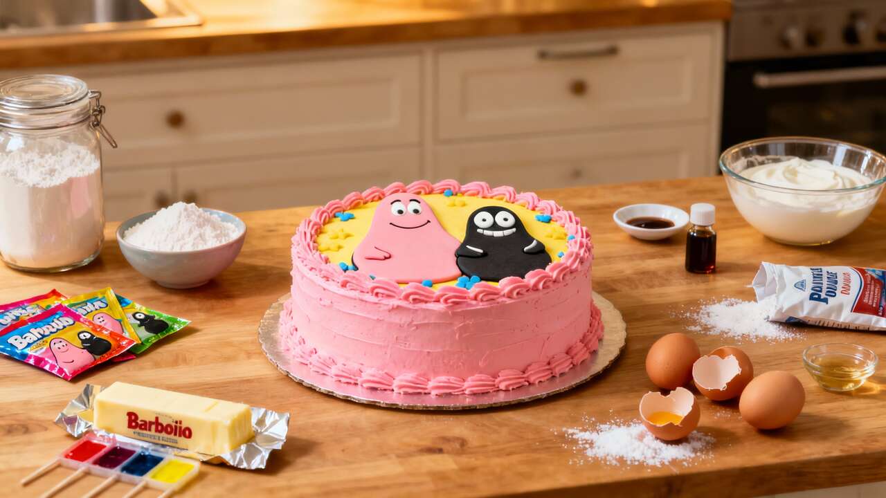 Gâteau d'Anniversaire Barbapapa : recette Délicieuse et Facile