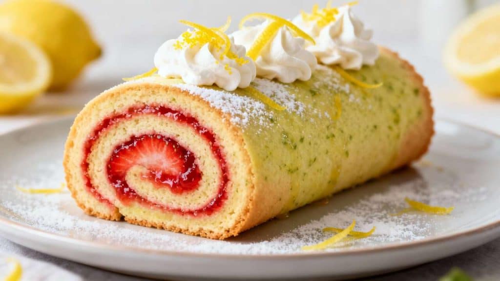 Bûche Fraise Citron : recette Gourmande et Rafraîchissante
