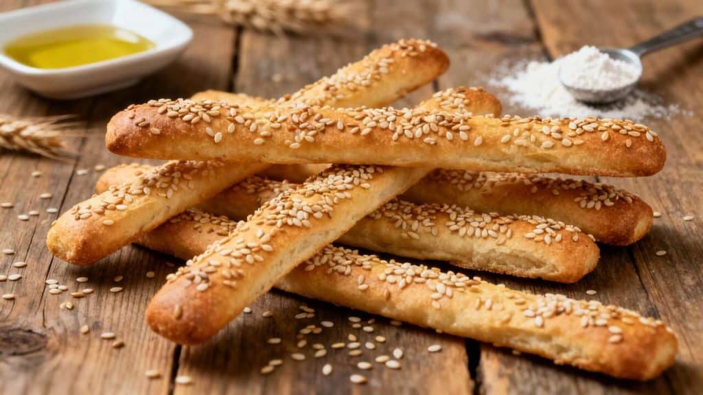 Recette de gressins aux graines de sésame