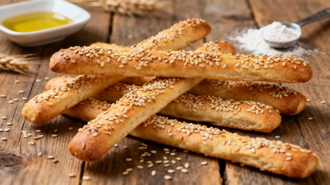 Recette de gressins aux graines de sésame