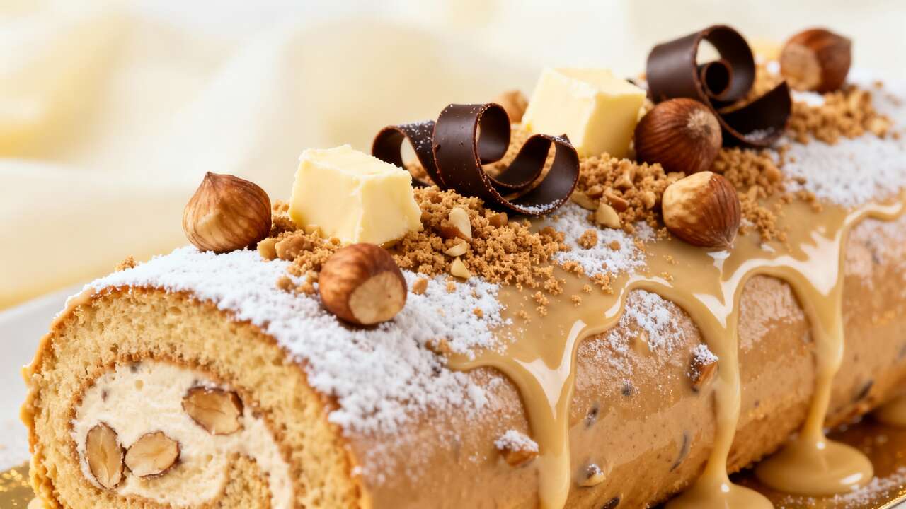 Bûche roulée à la noisette : délice gourmand pour les fêtes