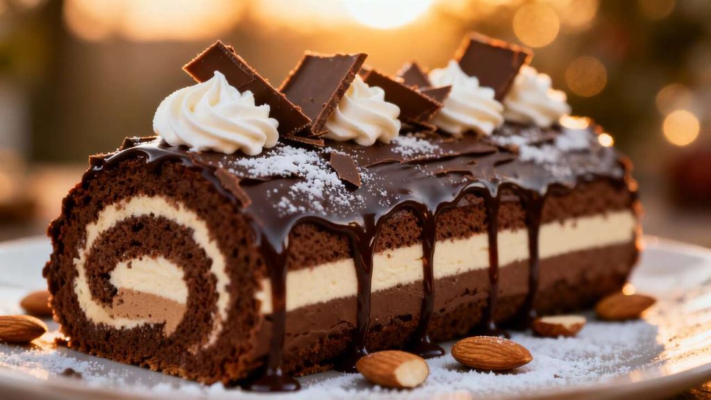 Bûche Trois Chocolats par Felder et Lesecq : recette Gourmande