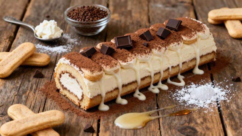 Recette de bûche tiramisu : délice italien pour vos fêtes