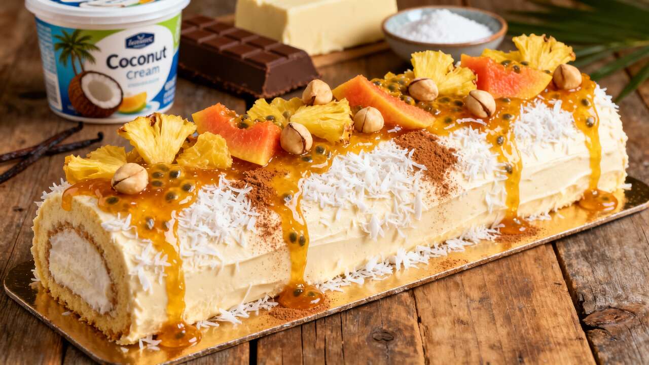 Bûche exotique : une recette tropicale irrésistible