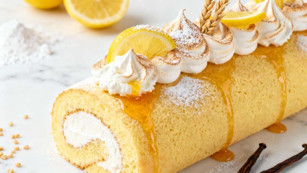 Recette Bûche Roulée Citron Meringuée