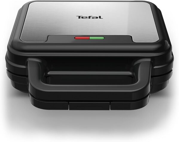 Tefal UltraCompact 3-en-1 Appareil à Gaufres, Sandwichs et Paninis, 3 jeux de plaques inclus, Compact, Rangement Facile, 700 W, SW383D10