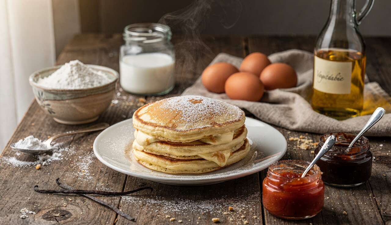 Recette inratable de pancakes moelleux fourrés