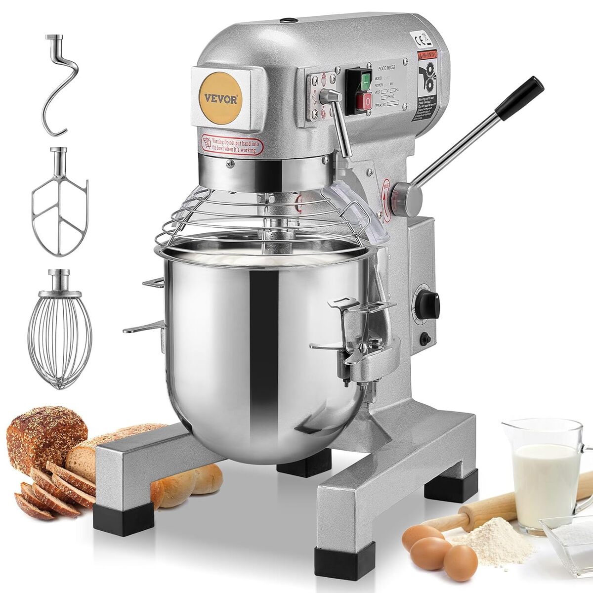 Test du puissant robot pâtissier VEVOR 1100 W 18, 7 L