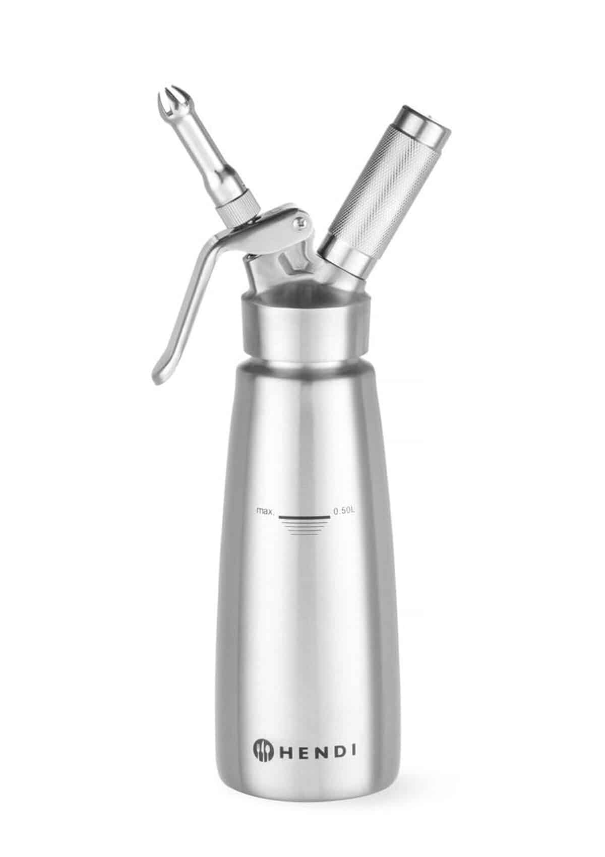 Test du siphon à chantilly Hendi : efficacité en cuisine avec 3 douilles inox et brosse de nettoyage