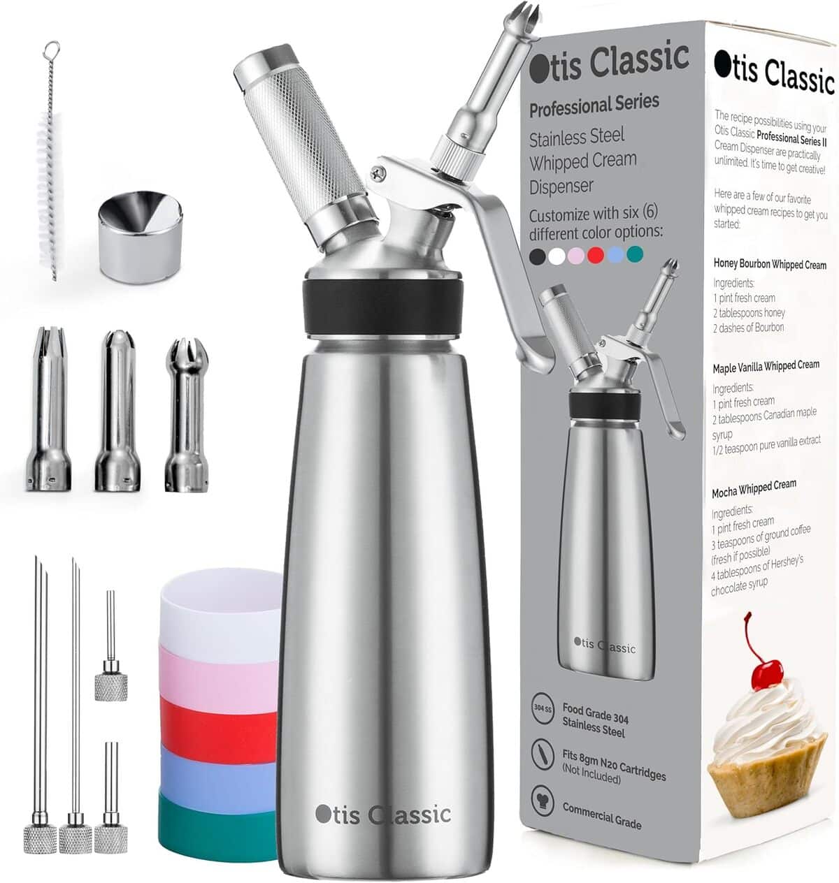 Test du siphon professionnel en acier inoxydable : crème chantilly parfaite