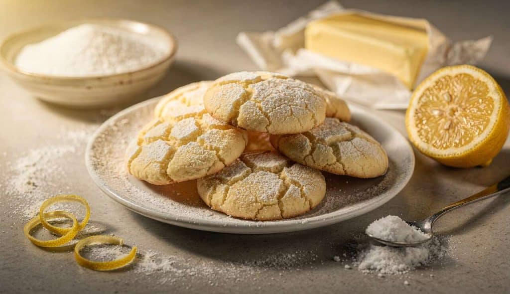 Crinkles au citron : recette facile et gourmande