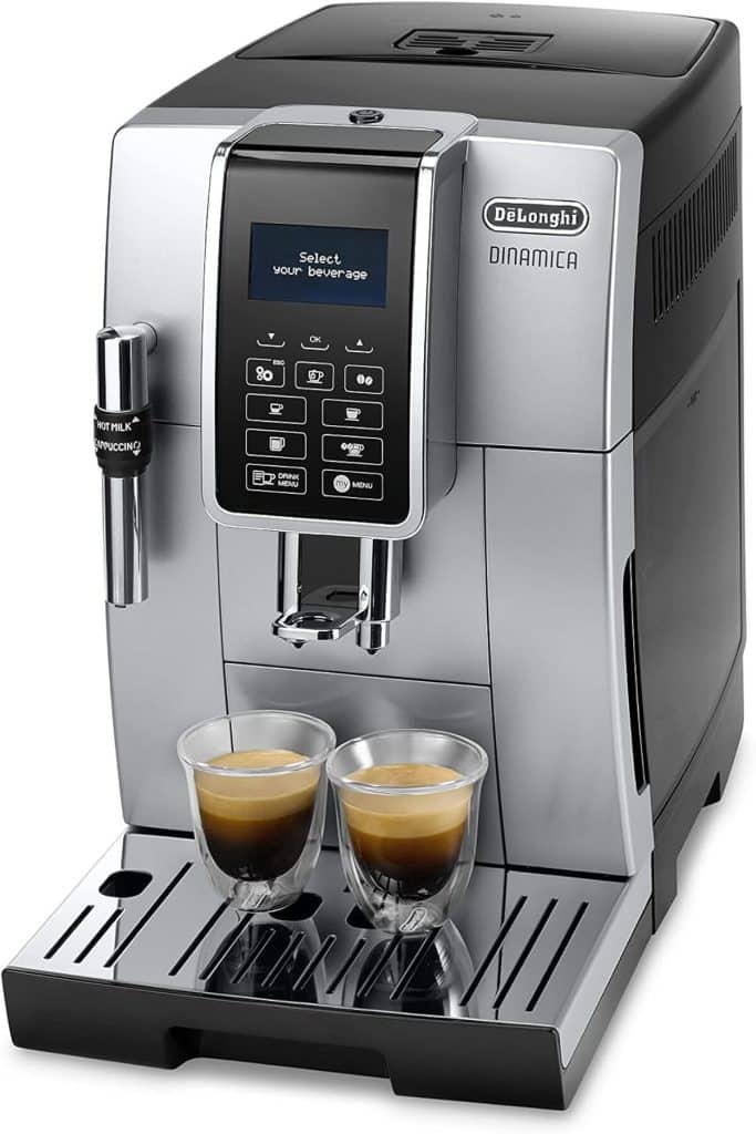 Test : machine à café De'Longhi Dinamica ECAM350.35 SB, expresso et cappuccino