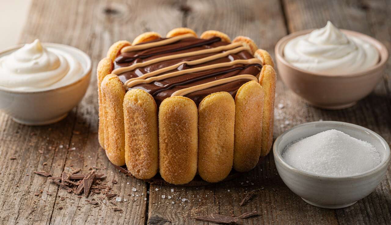 Charlotte aux Deux Chocolats : recette Gourmande