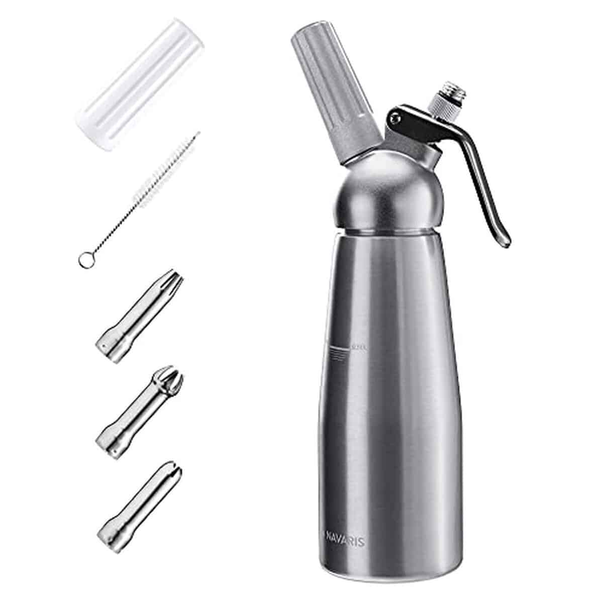 Test du siphon à chantilly Navaris 500 ml : l'accessoire incontournable pour vos desserts
