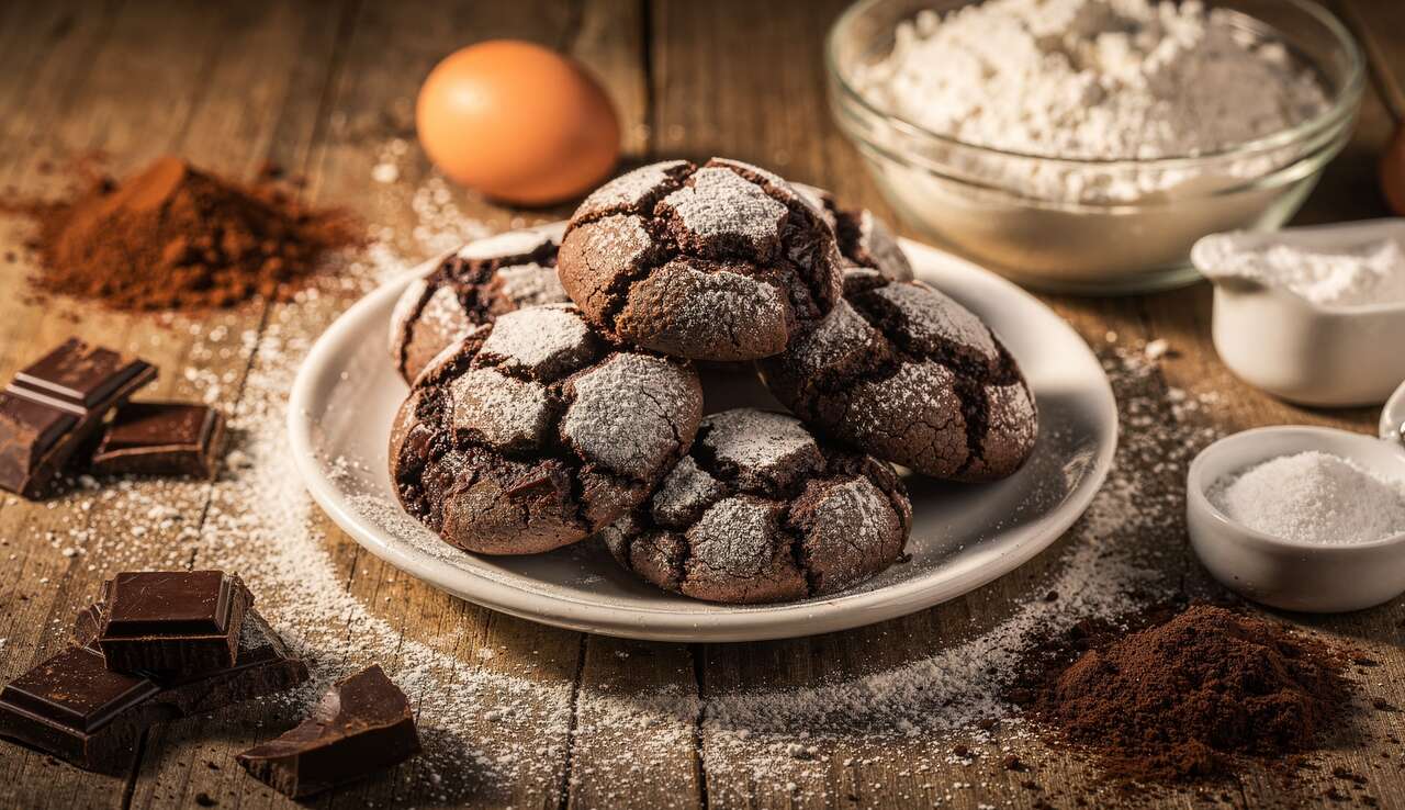 Recette : crinkles au chocolat moelleux et faciles