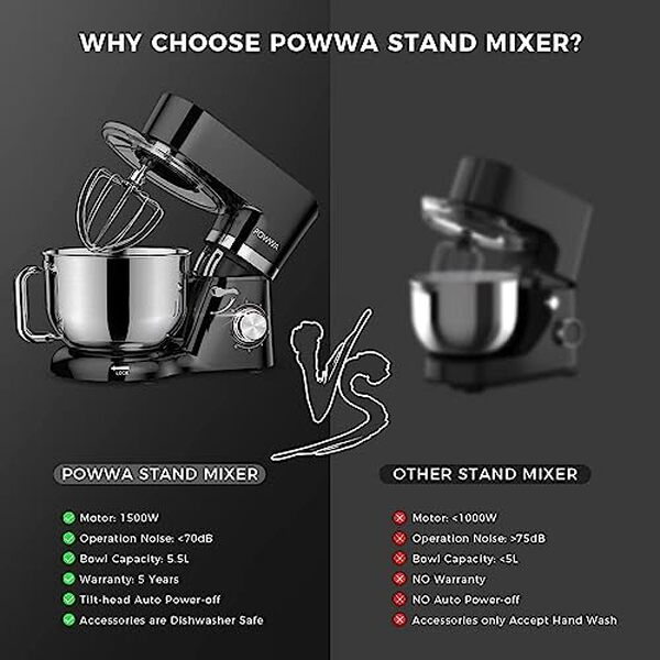 Test complet du robot pâtissier POWWA 1500W : découvrez sa puissance, son silence exceptionnel et ses performances en cuisine. Améliorez vos créations culinaires avec cet appareil de haute qualité.