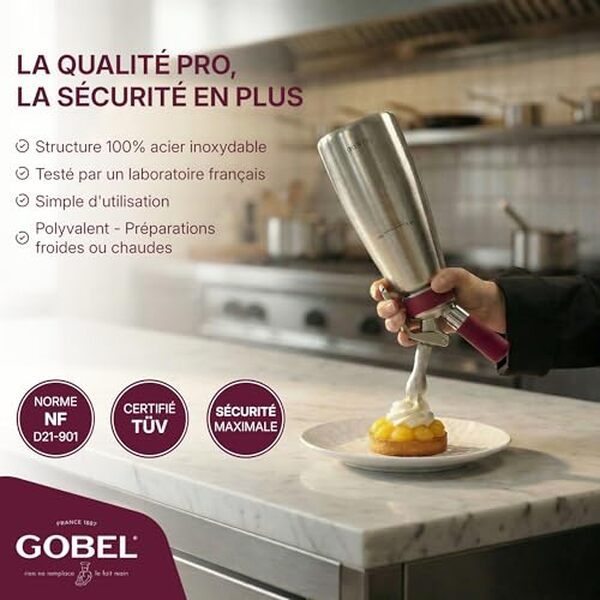 Découvrez notre analyse détaillée du siphon de cuisine Gobel inox 0.5L : un allié de qualité professionnelle pour vos créations culinaires